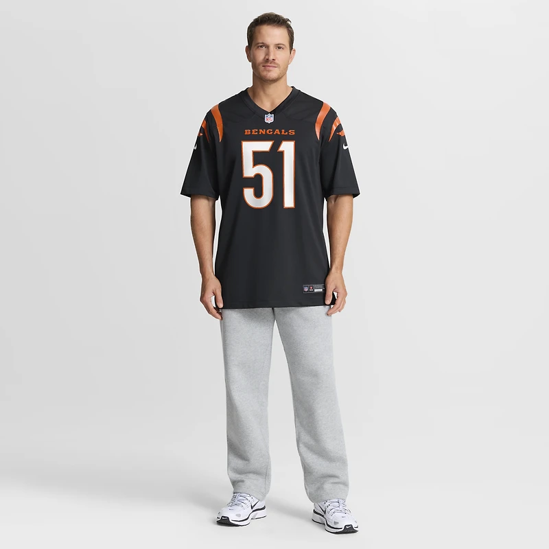 Maillot Nike Isaiah Foskey noir pour homme des Bengals de Cincinnati