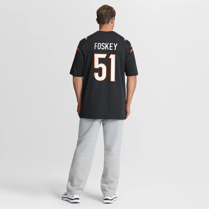 Men's Nike Isaiah Foskey Black Cincinnati Bengals Team Game Jersey