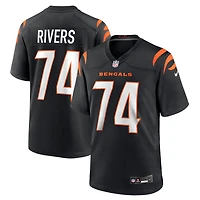 Men's Nike Jalen Rivers  Black Cincinnati Bengals Team Game Jersey