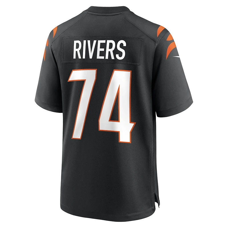 Maillot Nike Jalen Rivers noir pour homme, équipe des Bengals de Cincinnati