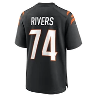 Maillot Nike Jalen Rivers noir pour homme, équipe des Bengals de Cincinnati