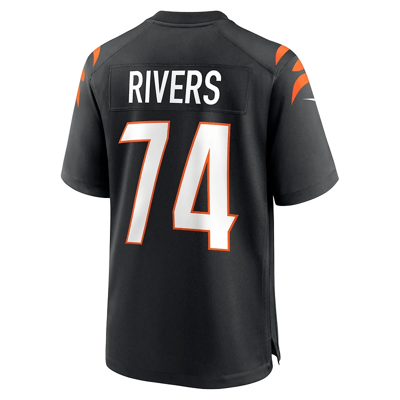 Men's Nike Jalen Rivers  Black Cincinnati Bengals Team Game Jersey
