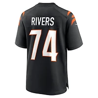 Men's Nike Jalen Rivers  Black Cincinnati Bengals Team Game Jersey