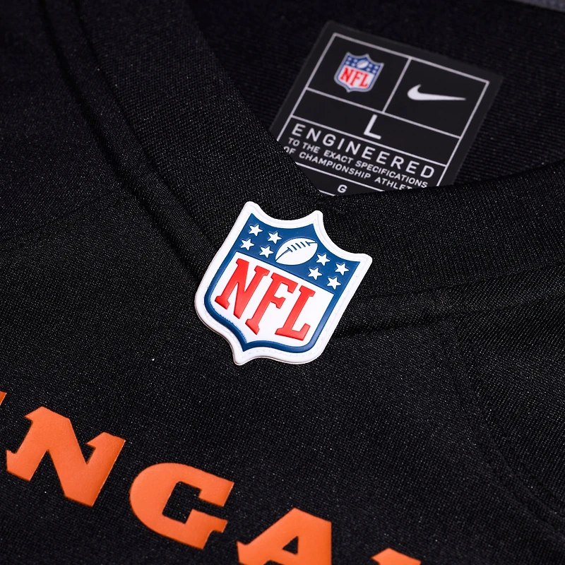 Men's Nike Jalen Rivers Black Cincinnati Bengals Team Game Jersey