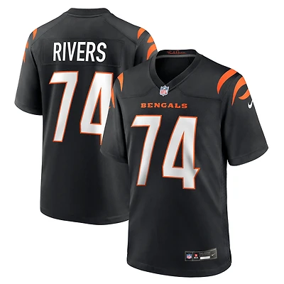 Men's Nike Jalen Rivers  Black Cincinnati Bengals Team Game Jersey
