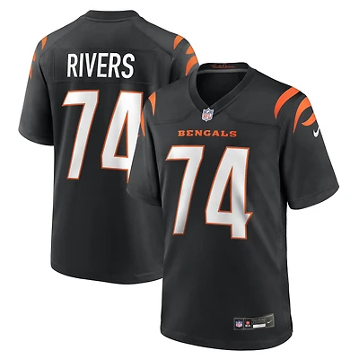 Maillot Nike Jalen Rivers noir pour homme, équipe des Bengals de Cincinnati