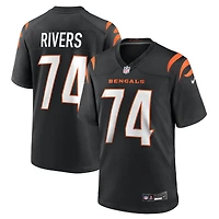 Maillot Nike Jalen Rivers noir pour homme, équipe des Bengals de Cincinnati