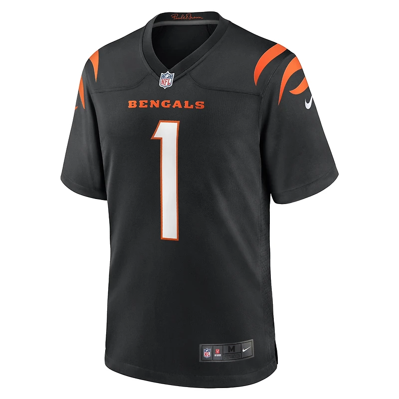 Men's Nike Ja'Marr Chase Black Cincinnati Bengals Game Jersey