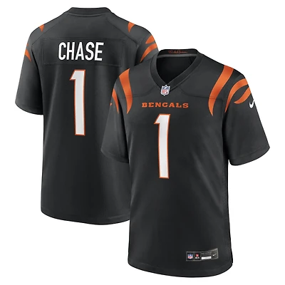 Maillot de match Nike Ja'Marr Chase pour hommes, noir, Cincinnati Bengals