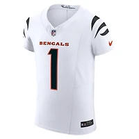 Nike Ja'Marr Chase pour homme Blanc Cincinnati Bengals Vapor F.U.S.E. Maillot Élite