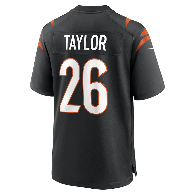 Men's Nike Ja'Sir Taylor  Black Cincinnati Bengals Team Game Jersey