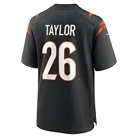 Men's Nike Ja'Sir Taylor  Black Cincinnati Bengals Team Game Jersey