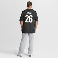 Maillot de match Nike Ja'Sir Taylor noir des Bengals Cincinnati pour homme