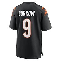 Men's Nike Joe Burrow Black Cincinnati Bengals Player Game Jersey