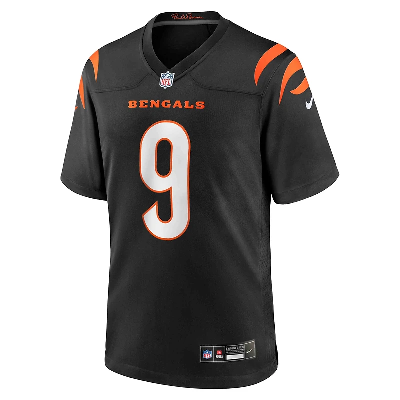 Men's Nike Joe Burrow Black Cincinnati Bengals Player Game Jersey