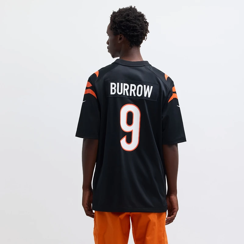 Maillot de match joueur Nike Joe Burrow pour hommes, noir, Cincinnati Bengals