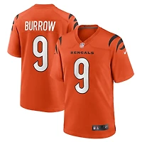 Maillot de match alternatif Nike Joe Burrow pour hommes, orange, Cincinnati Bengals