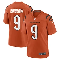 Men's Nike Joe Burrow Orange Cincinnati Bengals Alternate Game Jersey