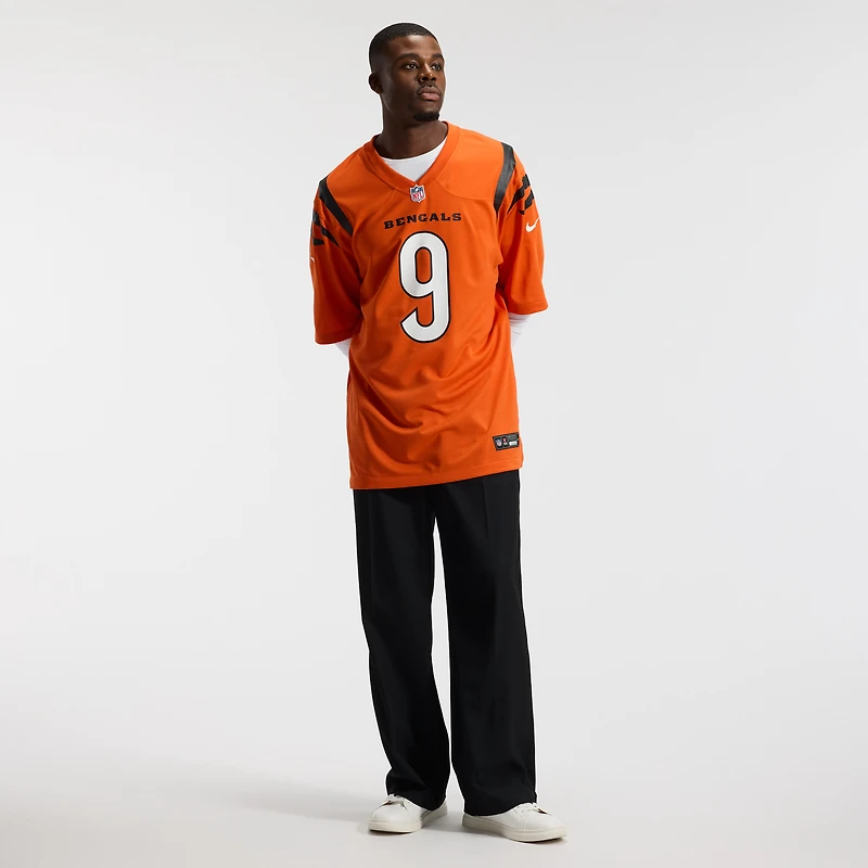 Nike Joe Burrow Orange Cincinnati Bengals Alternate pour hommes - Maillot de match