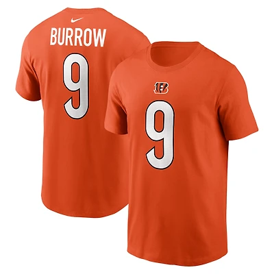 Men's Nike Joe Burrow White Cincinnati Bengals Player Name & Number T-Shirt