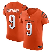 Men's Nike Joe Burrow Orange Cincinnati Bengals  Vapor F.U.S.E. Elite Jersey
