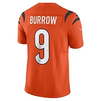 Nike Joe Burrow pour homme Orange Cincinnati Bengals Vapor F.U.S.E. Maillot limité