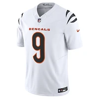 Nike Joe Burrow pour homme Blanc Cincinnati Bengals Vapor F.U.S.E. Maillot limité