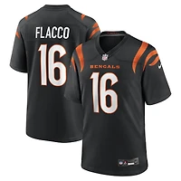 Men's Nike Joe Flacco  Black Cincinnati Bengals Team Game Jersey