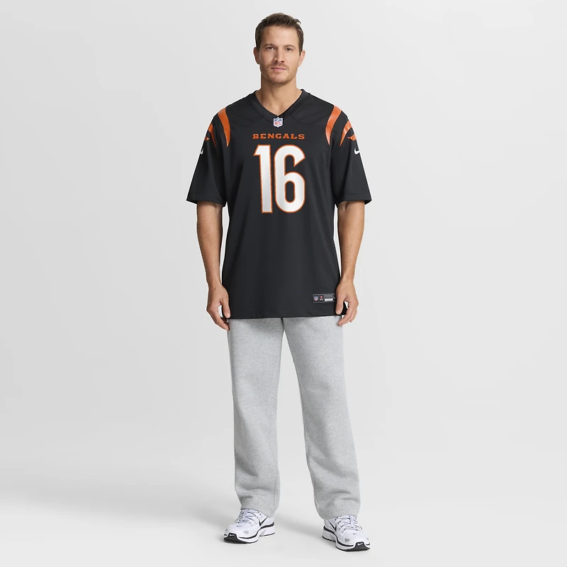Maillot Nike Joe Flacco noir pour homme des Bengals de Cincinnati