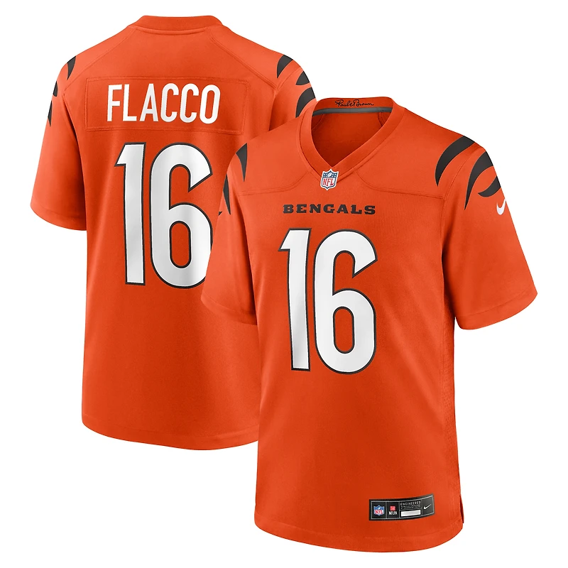 Maillot Nike Joe Flacco orange des Bengals de Cincinnati pour homme