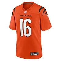 Men's Nike Joe Flacco  Orange Cincinnati Bengals Alternate Game Jersey