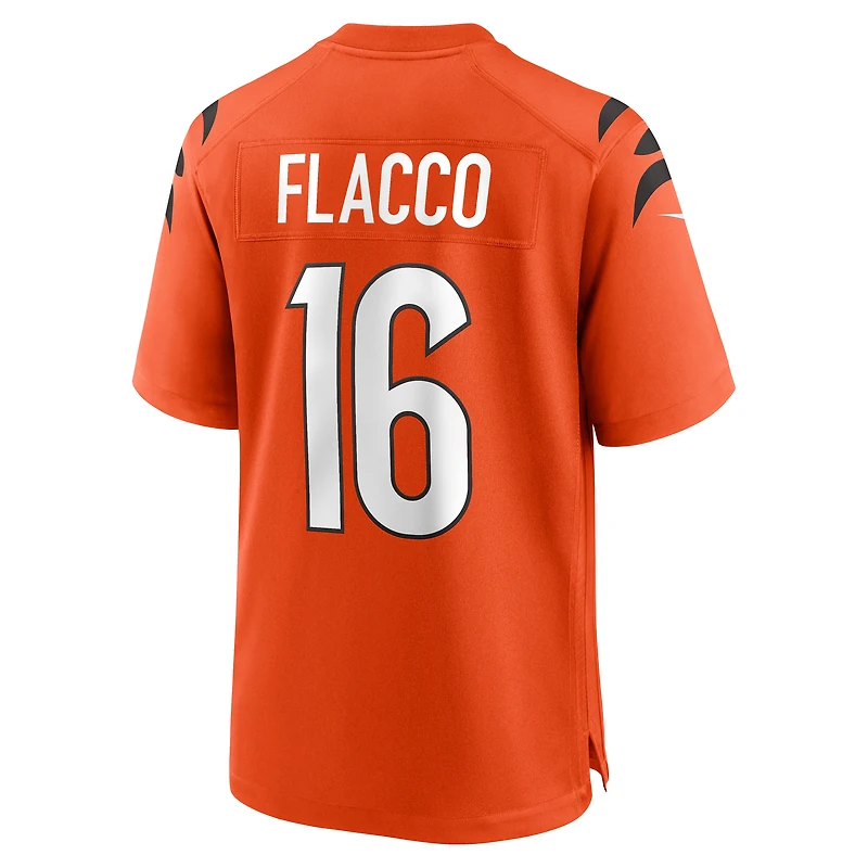 Men's Nike Joe Flacco  Orange Cincinnati Bengals Alternate Game Jersey