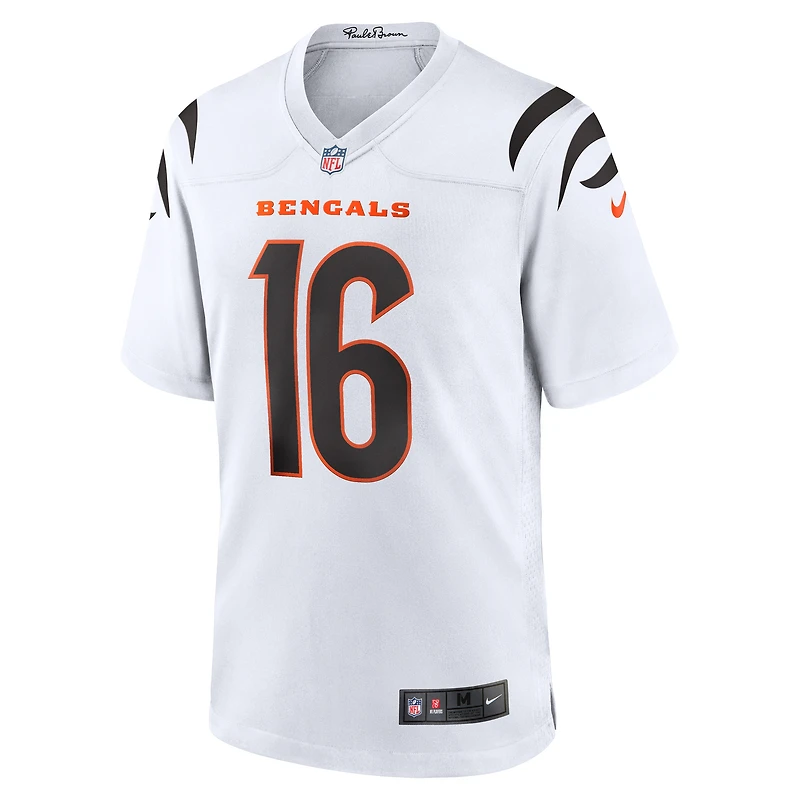 Men's Nike Joe Flacco White Cincinnati Bengals Game Jersey