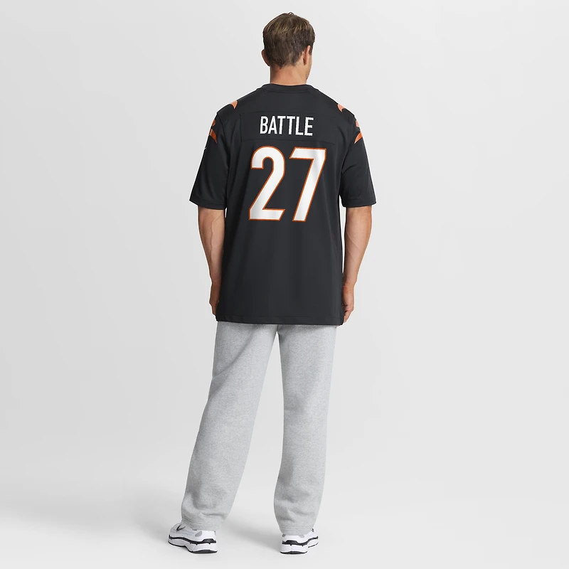 Men's Nike Jordan Battle  Black Cincinnati Bengals Team Game Jersey