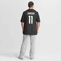 Maillot de match Nike Josh Johnson noir des Bengals Cincinnati pour homme