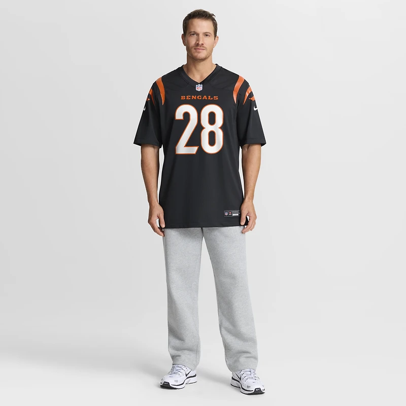 Maillot de match Nike Josh Newton noir pour homme des Bengals Cincinnati