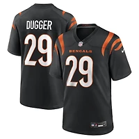 Men's Nike Kyle Dugger  Black Cincinnati Bengals Team Game Jersey