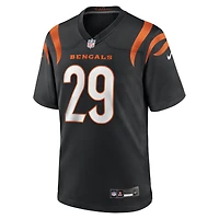 Men's Nike Kyle Dugger  Black Cincinnati Bengals Team Game Jersey