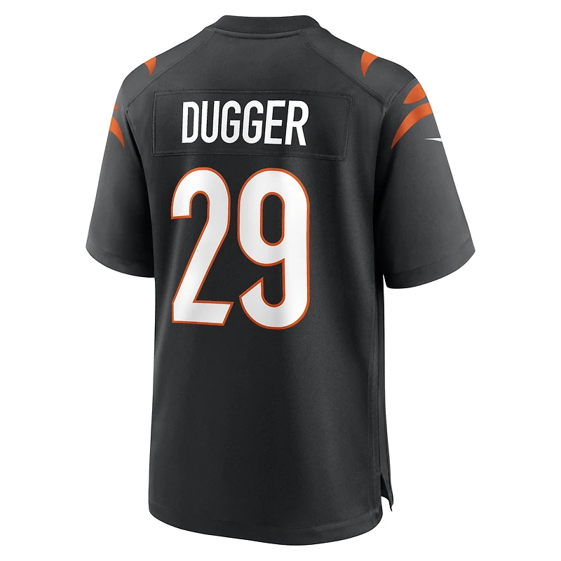 Maillot de match Nike Kyle Dugger noir pour homme, équipe des Bengals Cincinnati