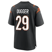 Maillot de match Nike Kyle Dugger noir pour homme, équipe des Bengals Cincinnati
