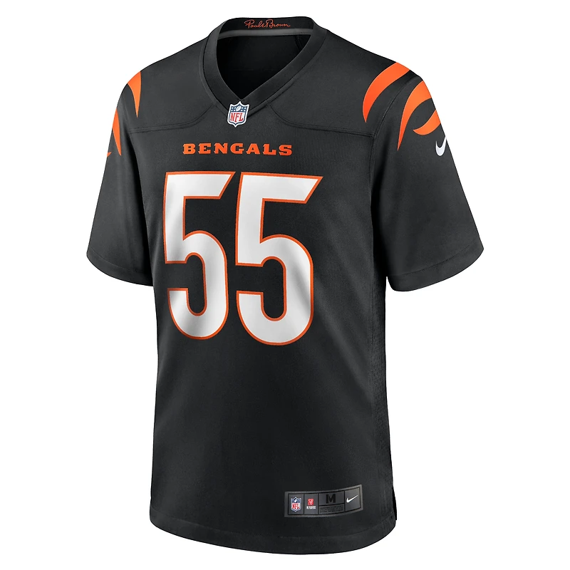 Men's Nike Logan Wilson Black Cincinnati Bengals Game Jersey