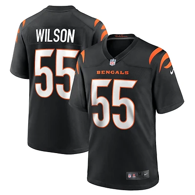 Maillot de match Nike Logan Wilson pour hommes, noir, Cincinnati Bengals