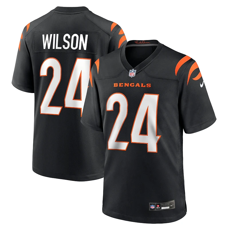 Men's Nike Marco Wilson Black Cincinnati Bengals Team Game Jersey