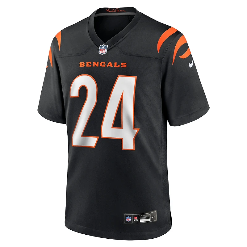 Men's Nike Marco Wilson  Black Cincinnati Bengals Team Game Jersey