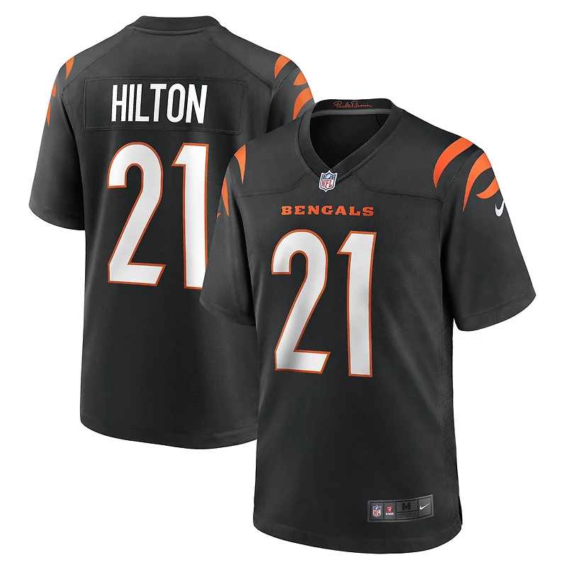 Maillot Nike Mike Hilton noir pour homme des Bengals de Cincinnati