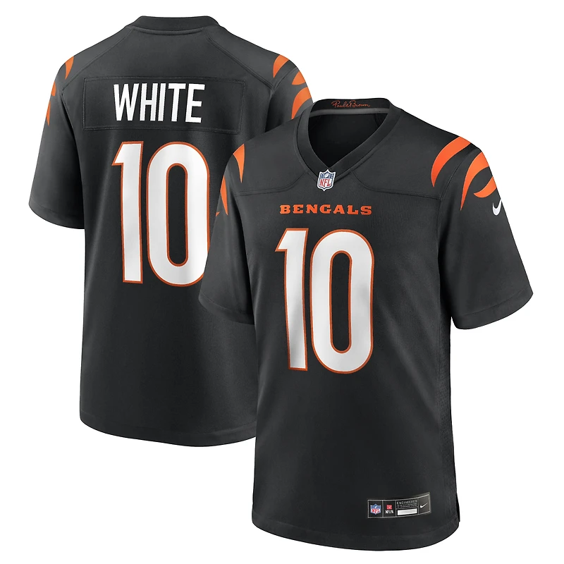 Men's Nike Mike White Black Cincinnati Bengals Team Game Jersey