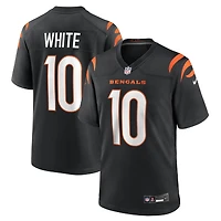 Men's Nike Mike White  Black Cincinnati Bengals Team Game Jersey