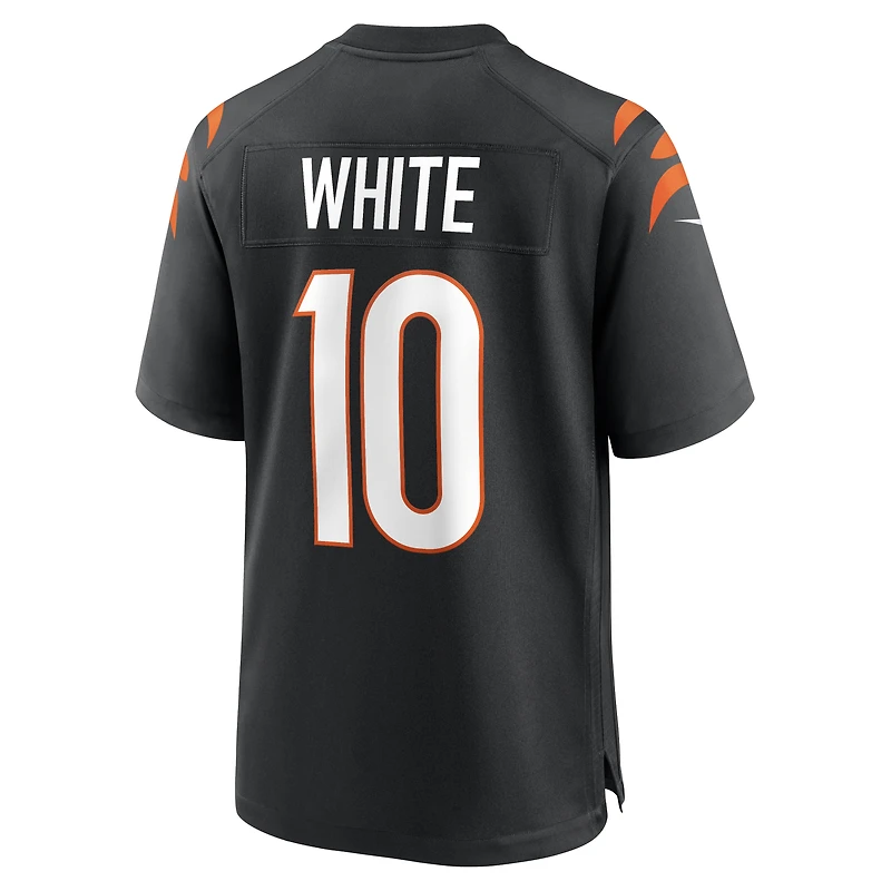 Men's Nike Mike White Black Cincinnati Bengals Team Game Jersey