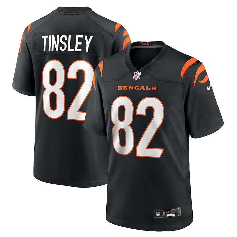 Maillot Nike Mitchell Tinsley noir pour homme des Bengals de Cincinnati
