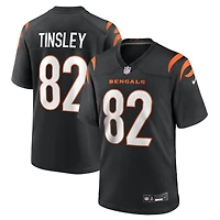 Men's Nike Mitchell Tinsley  Black Cincinnati Bengals Team Game Jersey